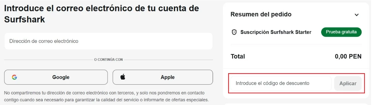 clic en el cupón