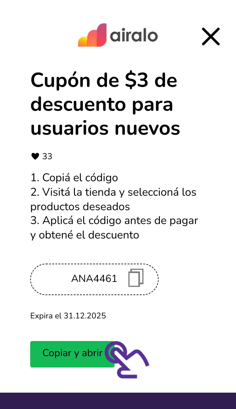 clic en el cupón