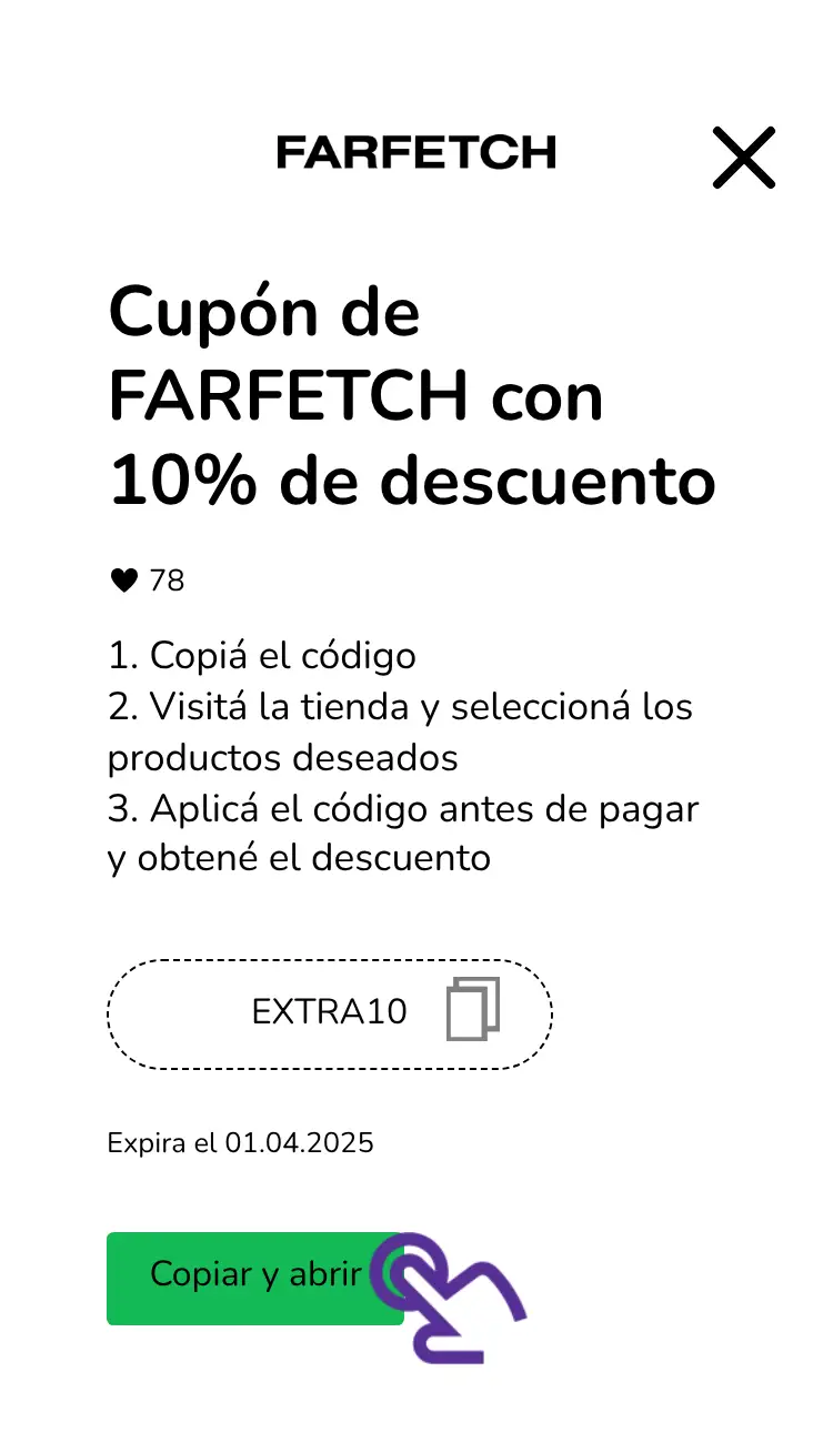 clic en el cupón