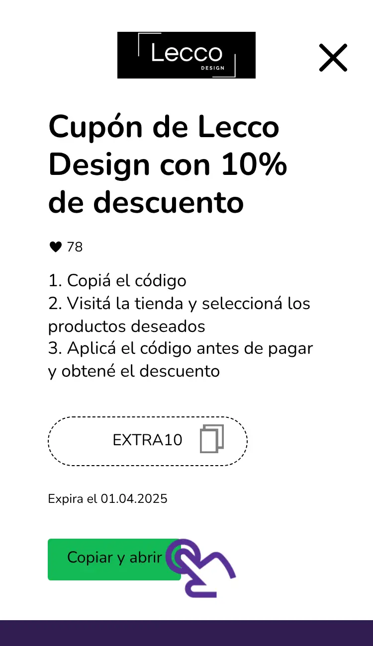 clic en el cupón