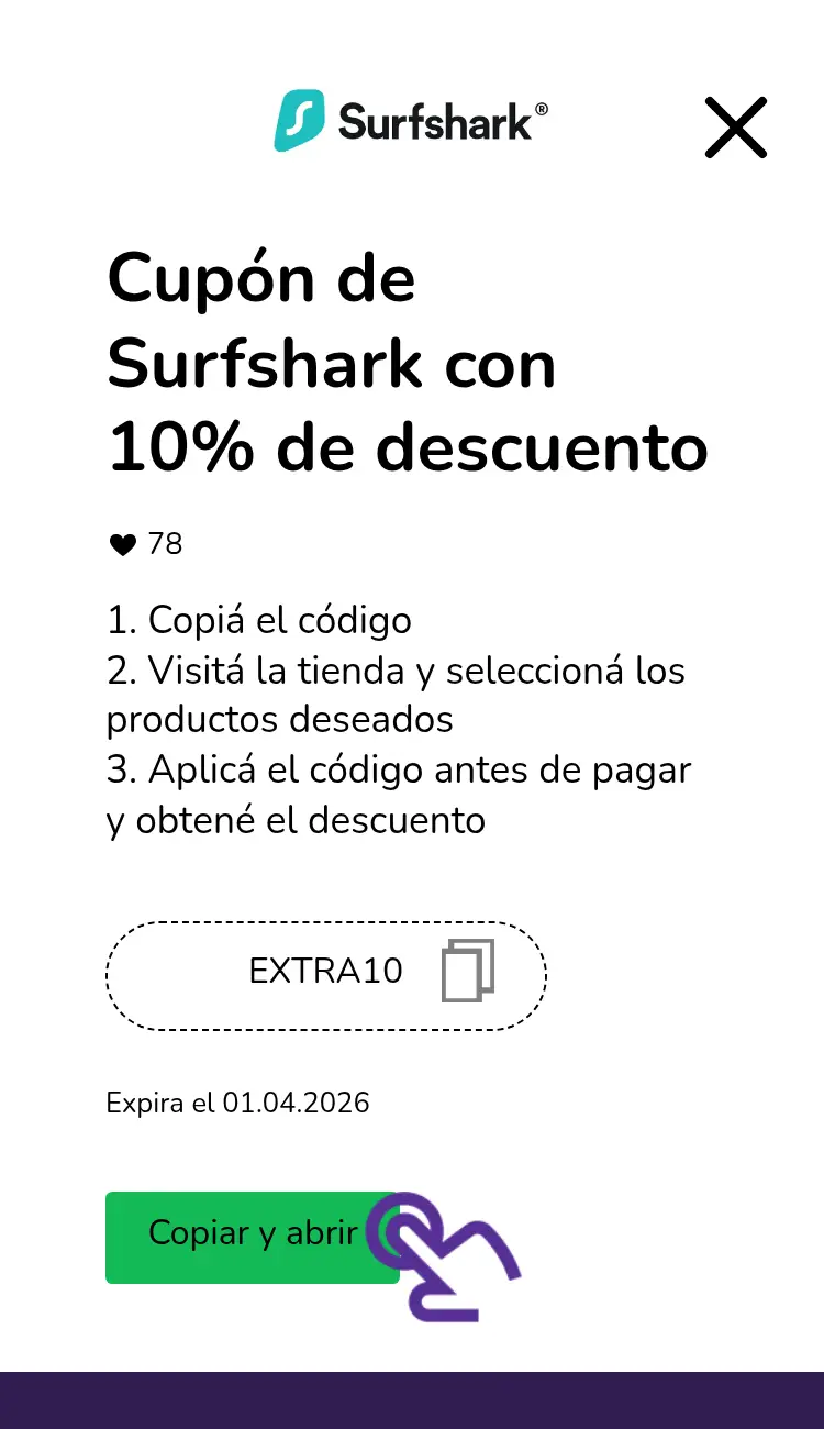 clic en el cupón