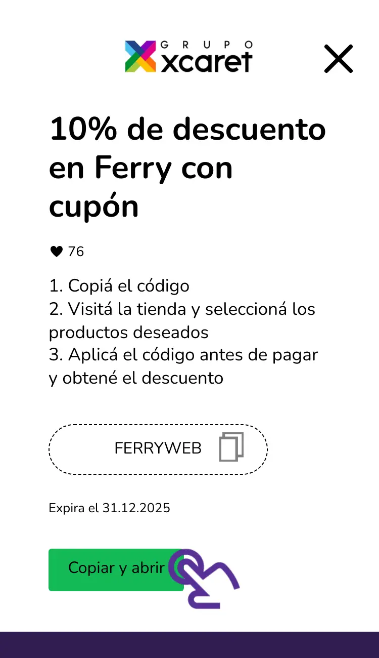 clic en el cupón