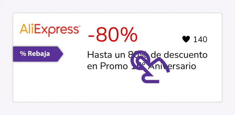 clic en el descuento