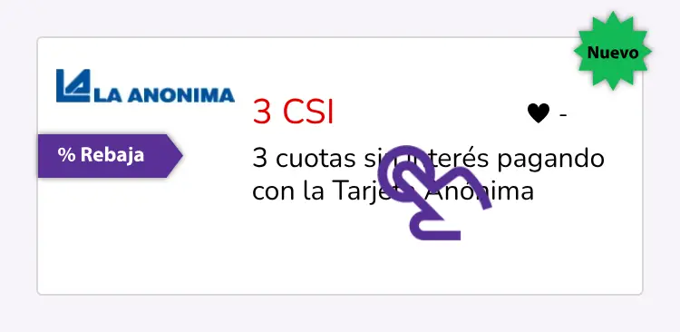 clic en el descuento