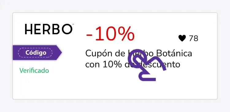 selección de cupón