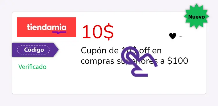 selección de cupón