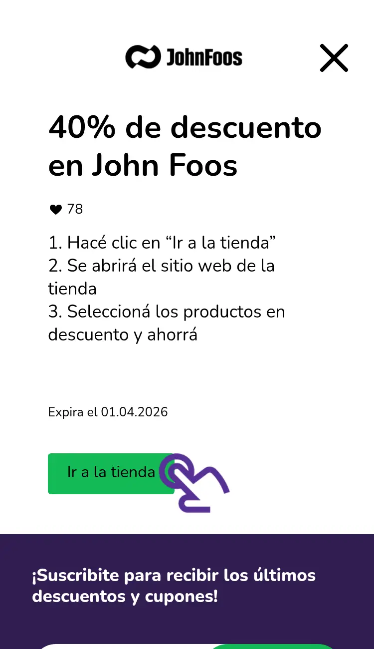 visitar la tienda con descuentos