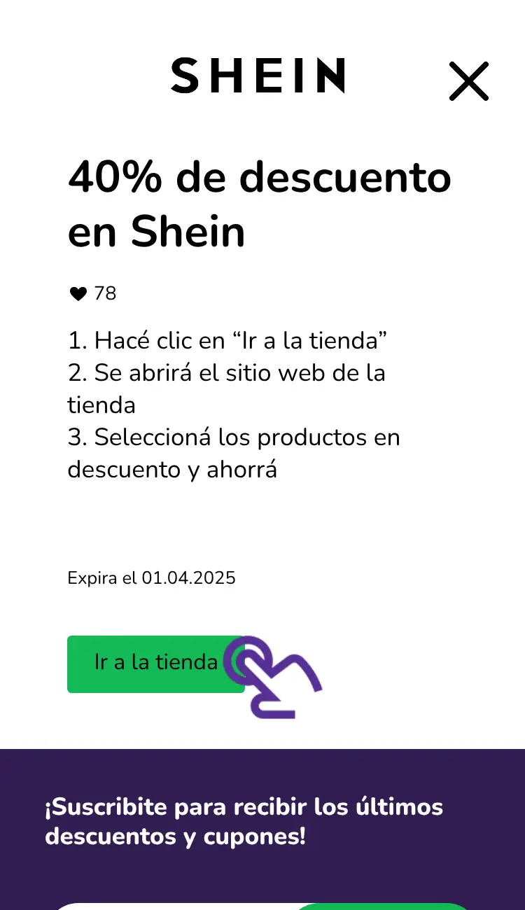 visitar la tienda con descuentos
