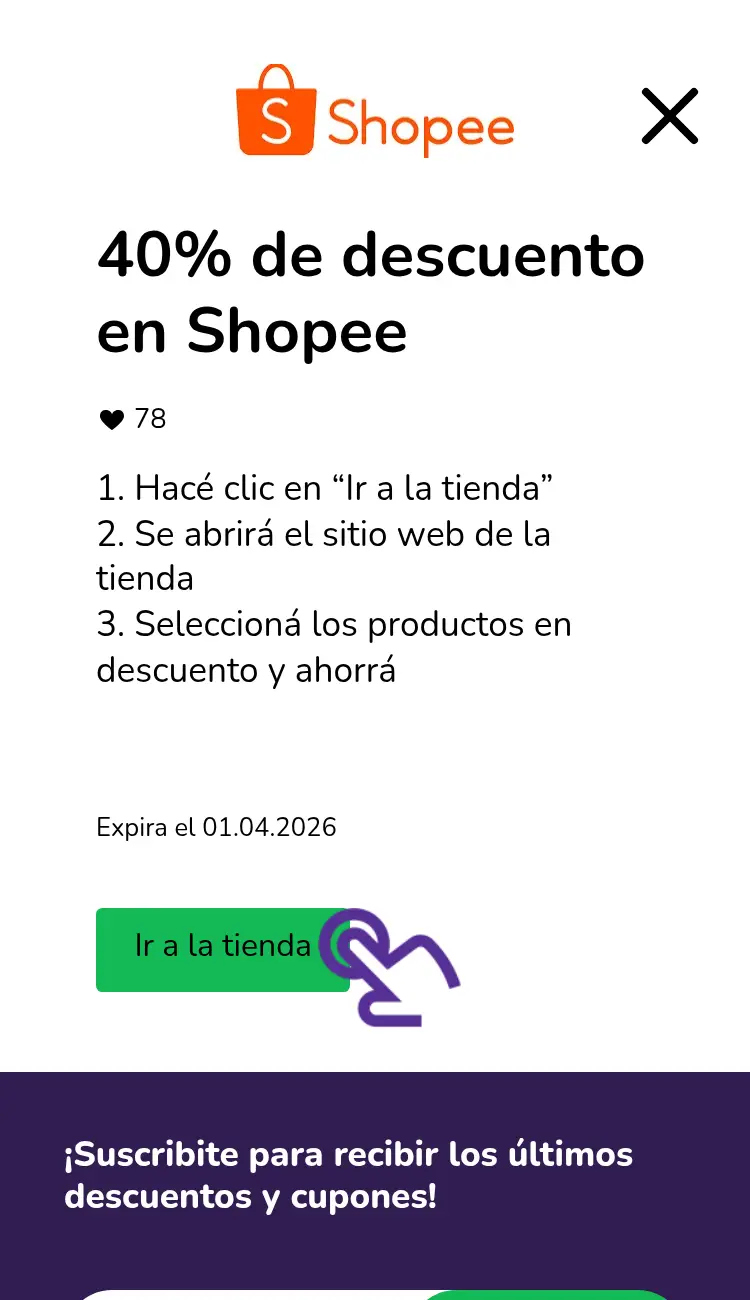 visitar la tienda con descuentos